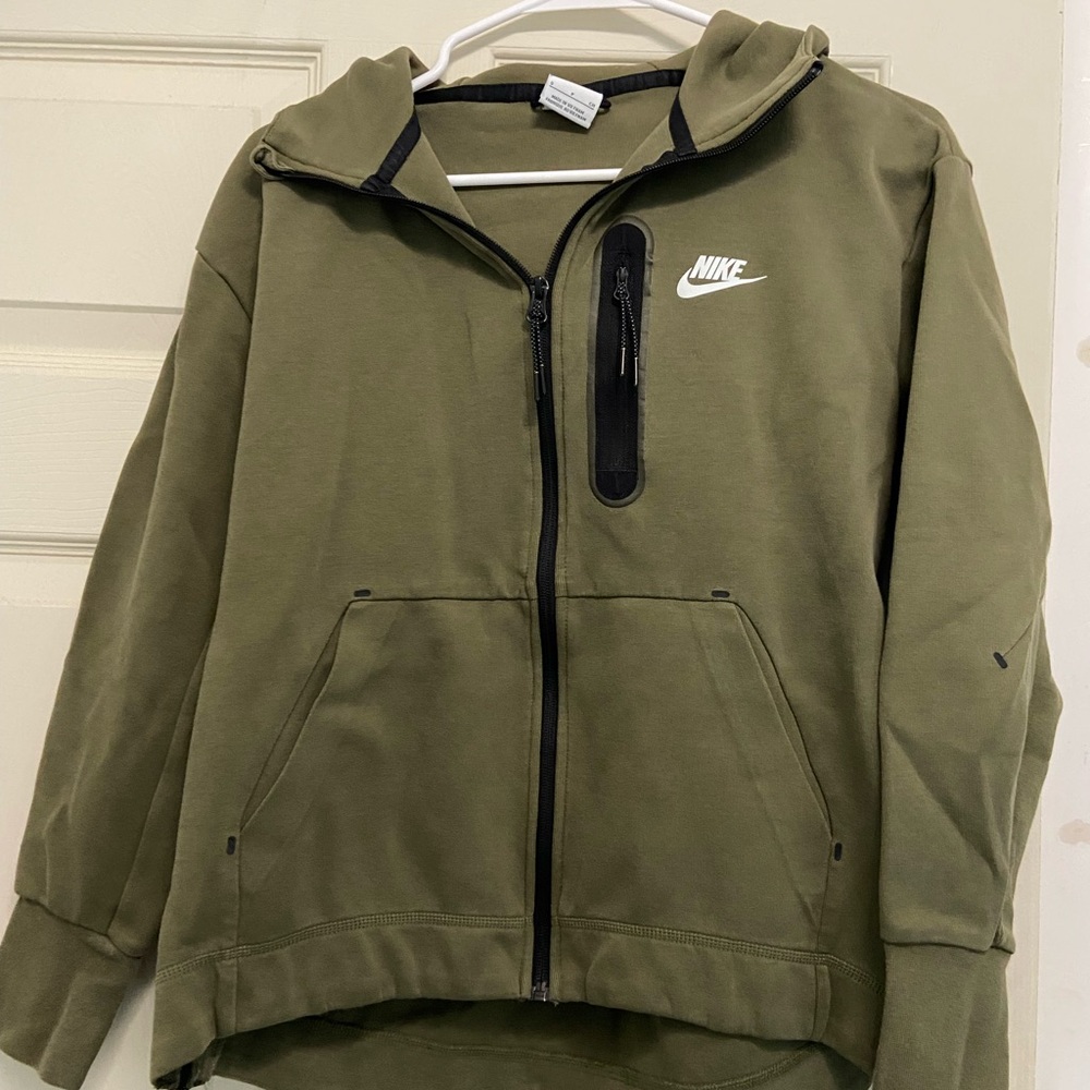 Nike Womens Green Full-Zip Hoodie